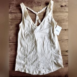 Free people ivory tank top NWT